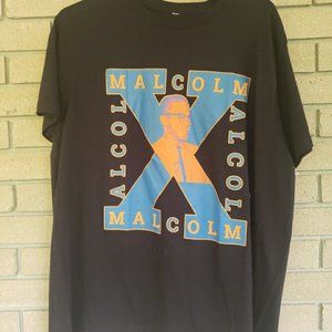 Malcom X Black T-Shirt Size: XXL